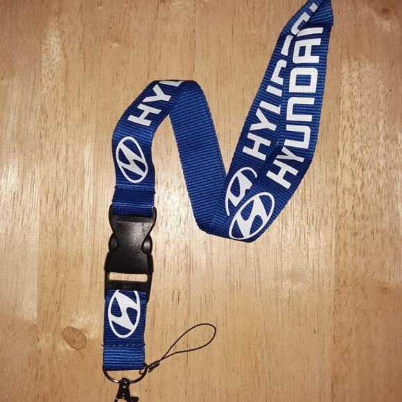 Hyundai Blue One Size Lanyard with Clip - Picture 1 of 7